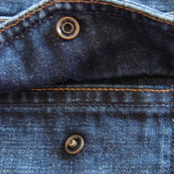 Express Jeans Precision Fit Snap Bk Pockets Sz 7/8 - Picture 5 of 16
